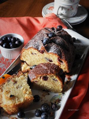 Recette Gâteau yaourt aux myrtilles