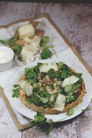 Recette Tarte à l’oignon poulet tikka et tomme de brebis