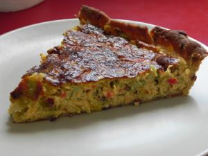 Recette Quiche de légumes au curry