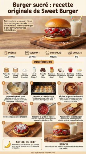 Recette Burger sucré : recette originale de Sweet Burger