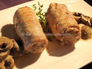 Recette Fricandeaux De Porc Sauce Au Vin Blanc Et Champignons De Paris