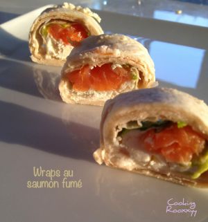 Recette Wraps au saumon fumé & fromage frais