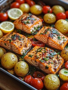 Recette Saumon Herbes Légumes : Recette Facile et Rapide