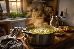 Recette Cette soupe légère sans mixeur va vous surprendre (zéro effort, maxi goût)