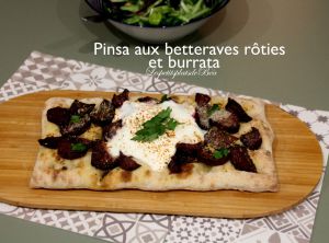Recette Pinsa aux betteraves rôties et burrata