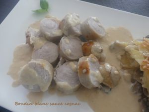 Recette Boudin blanc sauce cognac *