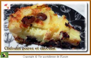 Recette Clafoutis aux poires et chocolat