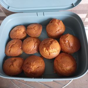 Recette Petits gâteaux yaourt à la poire à l'air fryer Ninja AF400eu