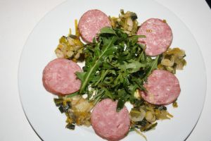 Recette Salade tiède de morteau
