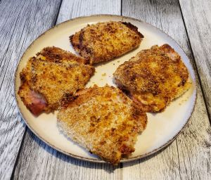 Recette Cordons bleu de dinde, jambon et fromage au air fryer