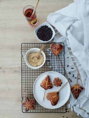 Recette Galettes des rois banane-chocolat façon sucettes