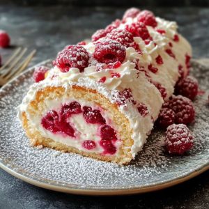 Recette Gâteau Roulé Framboise Recette Délicieuse