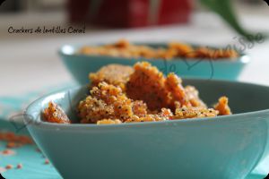 Recette Crackers de lentilles corail – Vegan