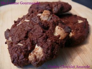 Recette Cookies Chocolat Noir et Chocolat Amande