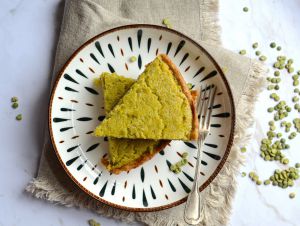 Recette Tarte aux pois cassés et cumin #végétarien