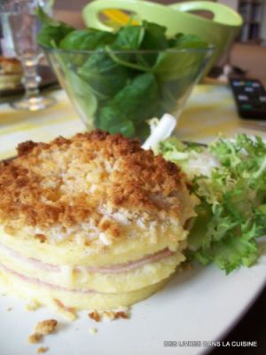 Recette Croque monsieur de polenta, jambon-fromage comme un chef