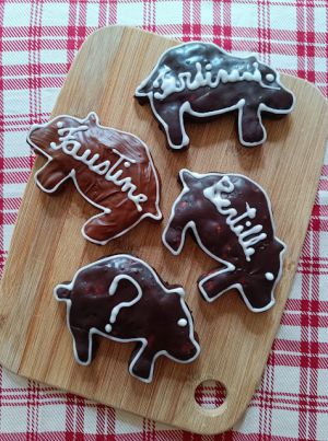 Recette Cochonnets en pain d'épice