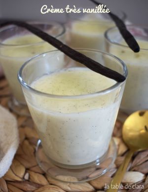 Recette Crème très vanillée