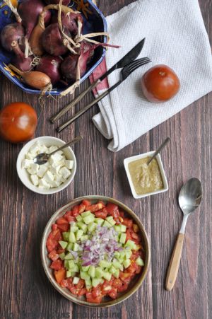 Recette Salade de légumes sauce sésame