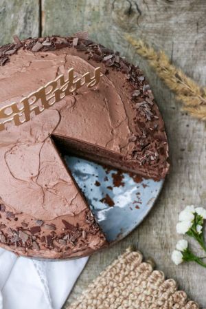 Recette Gâteau d'anniversaire Layer cake chocolat et pâte à tartiner
