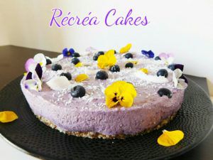 Recette Cheesecake aux myrtilles – sans gluten ni lactose – végan