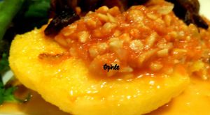 Recette Polenta, sauce de Geccoe, champignons