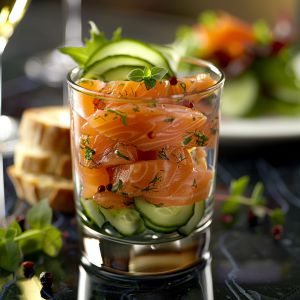 Recette Verrine Saumon Concombre Rapide et Savoureuse