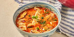Recette Creamy Potsticker Soup