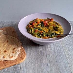Recette Daal palak (lentilles aux épinards)
