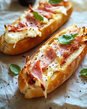 Recette Baguette Jambon Mozzarella : Recette Facile et Savoureuse