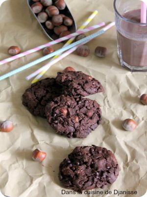 Recette Cookies cacao-noisettes {gluten free} – #Vegan