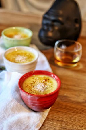 Recette Crèmes brûlées au lait coco et citron vert #RhumAvent avec Rhum Vieux Kong 12 ans