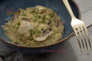 Recette Risotto de quinoa, gorgonzola et poulet