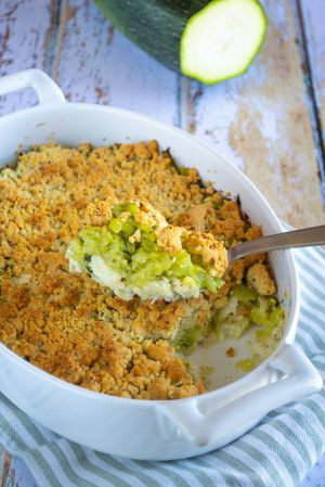 Recette Crumble de poisson et courgettes