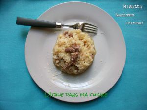 Recette Risotto poireaux et saucisse