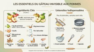 Recette Gâteau pommes Julie Andrieu : l’invisible fondant