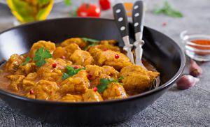 Recette Curry de Poulet Printanier aux Légumes Verts