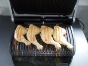 Recette Optigrill: cuisson des cuisses de poulet
