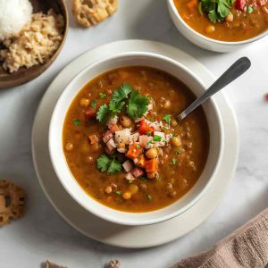 Recette Black eyed pea soup