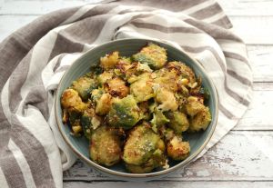 Recette Choux de Bruxelles tapés au parmesan