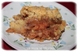 Recette Crumble coings, pommes, chocolat
