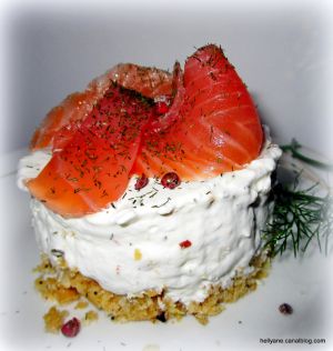 Recette Mini cheese cakes et verrines au saumon fumé et crevettes