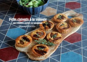Recette Petits clafoutis à la semoule aux échalotes confites au balsamique