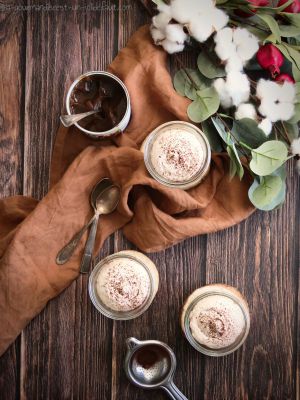 Recette Petites crèmes chocolat liégeois marron