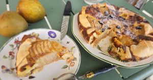 Recette Tarte/tourte aux poires et cranberries