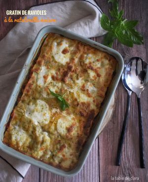 Recette Gratin de ravioles à la ratatouille maison sans crème