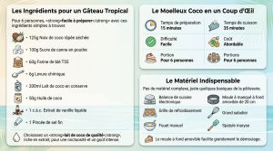 Recette Moelleux noix coco : le secret d’un cœur fondant