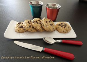 Recette Cookies chocolat et flocons d’avoine