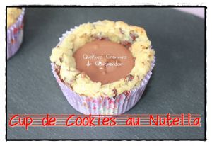 Recette Cup de cookies au Nutella