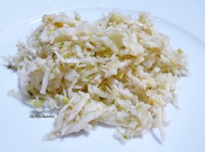 Recette Salade de fenouil au gomasio aux algues et vinaigrette relevée